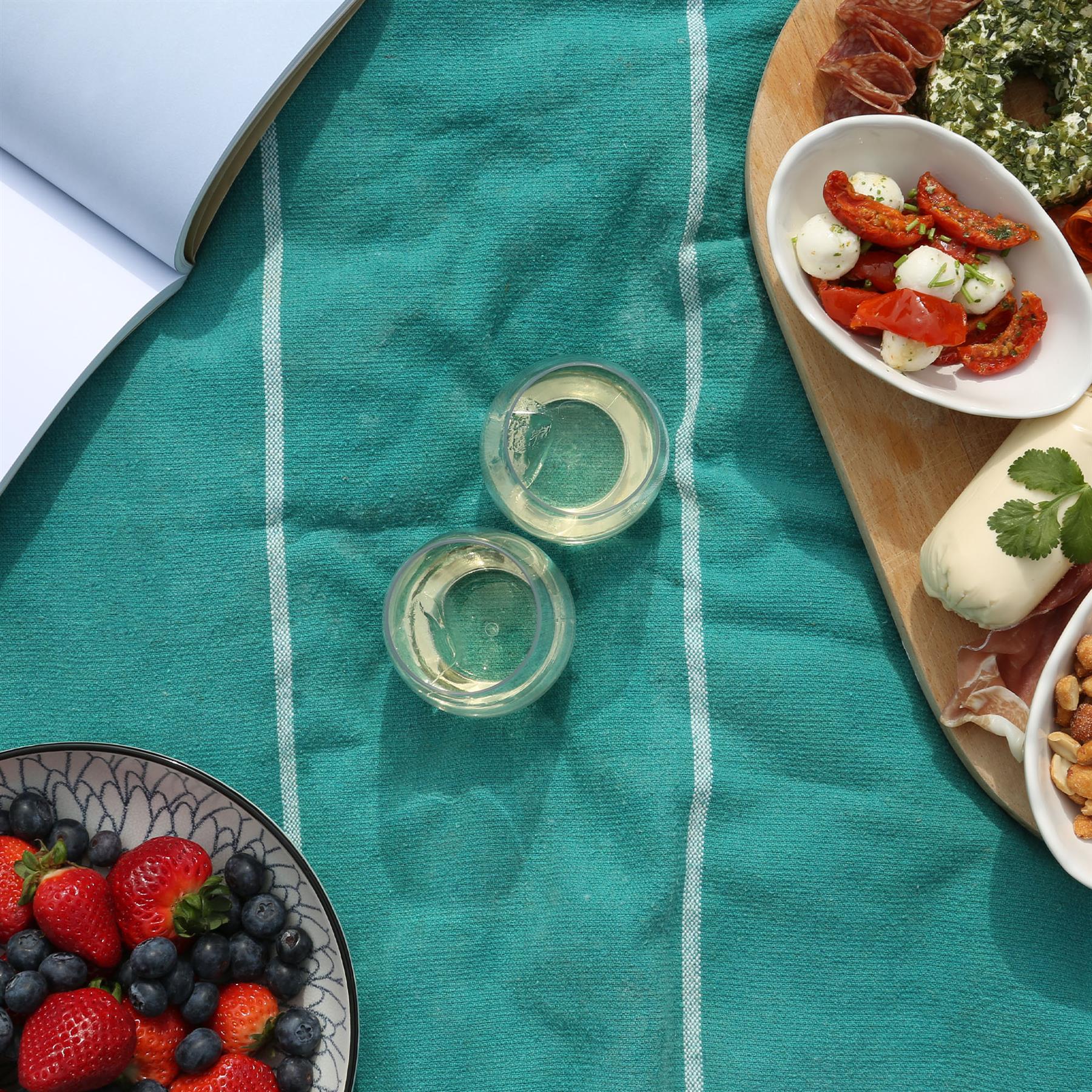 300ml Reusable Plastic Stemless Wine Glass