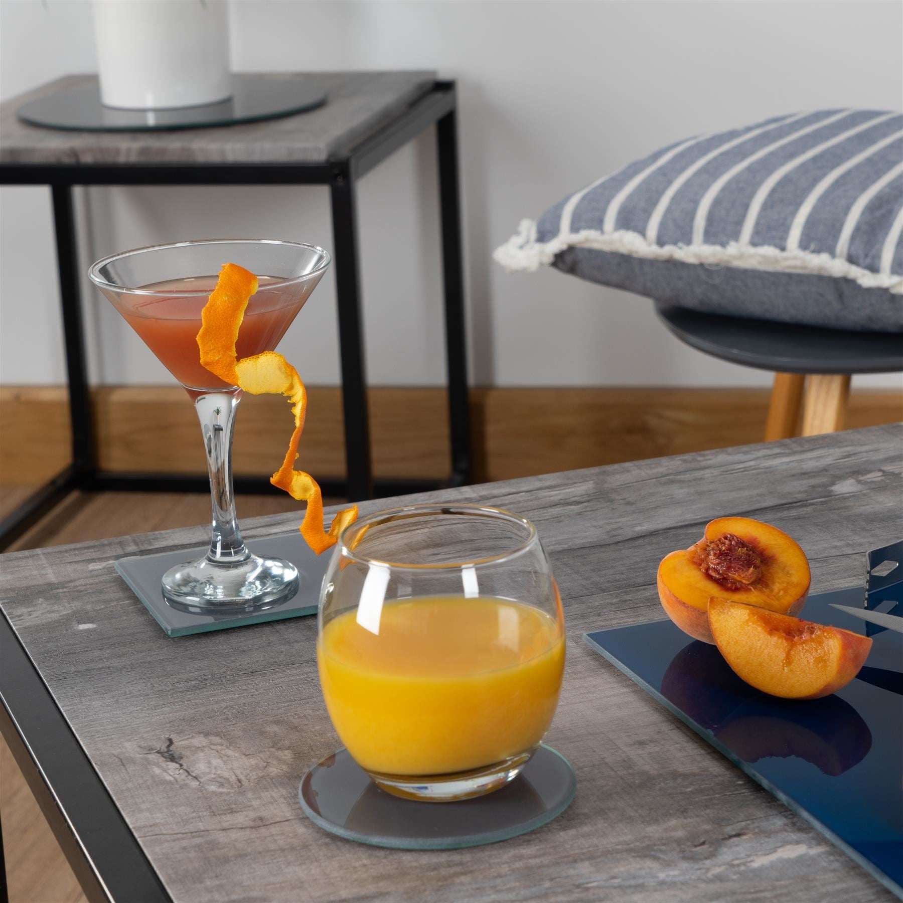 Round Glass Coaster - Clear