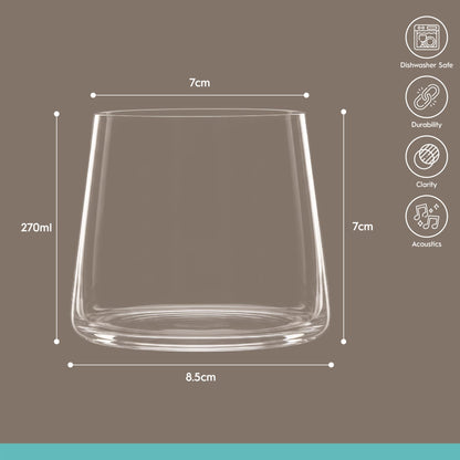 270ml Hampstead Glass Tumbler