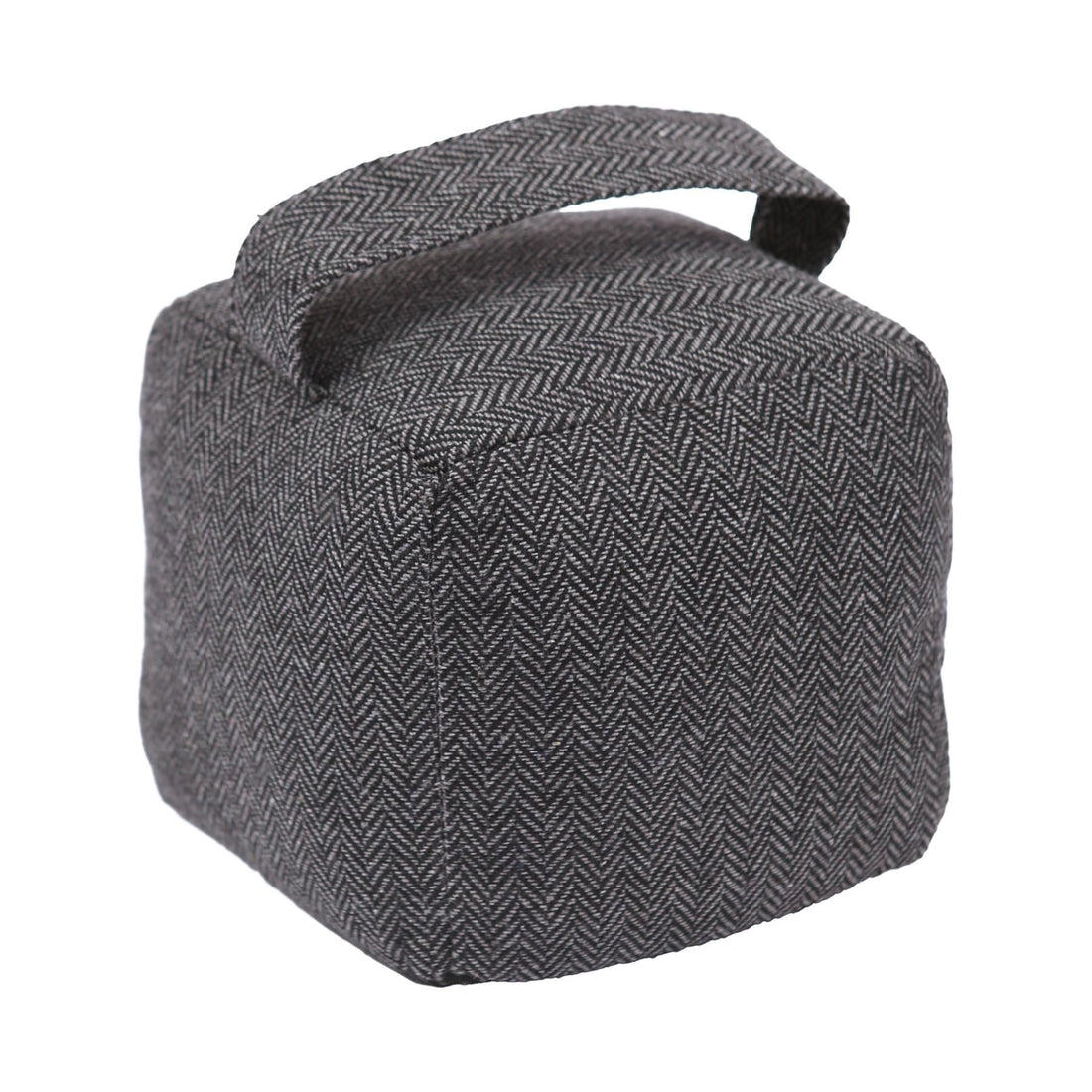 Nicola Spring Fabric Door Stop - Grey Cube