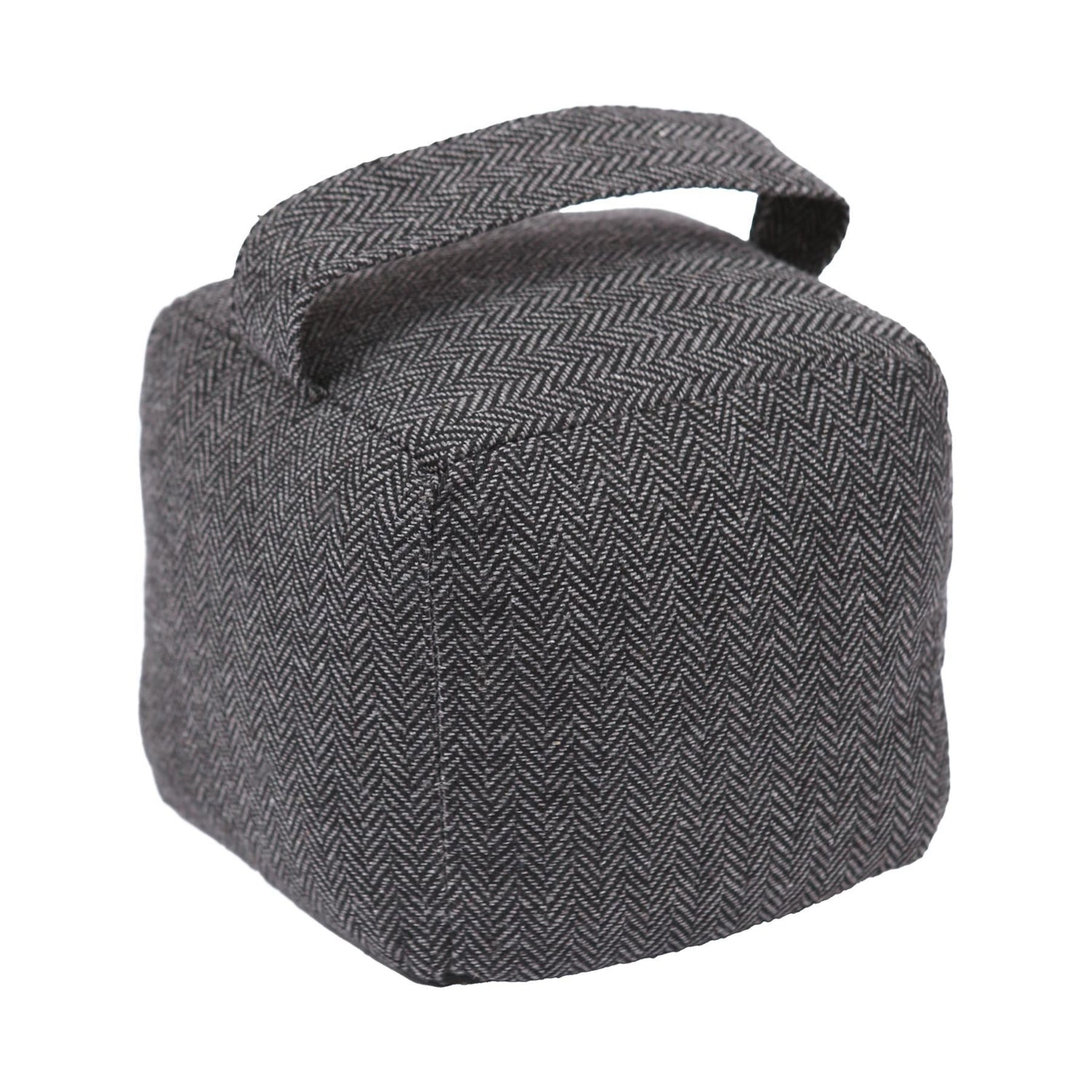 Nicola Spring Fabric Door Stop - Grey Cube