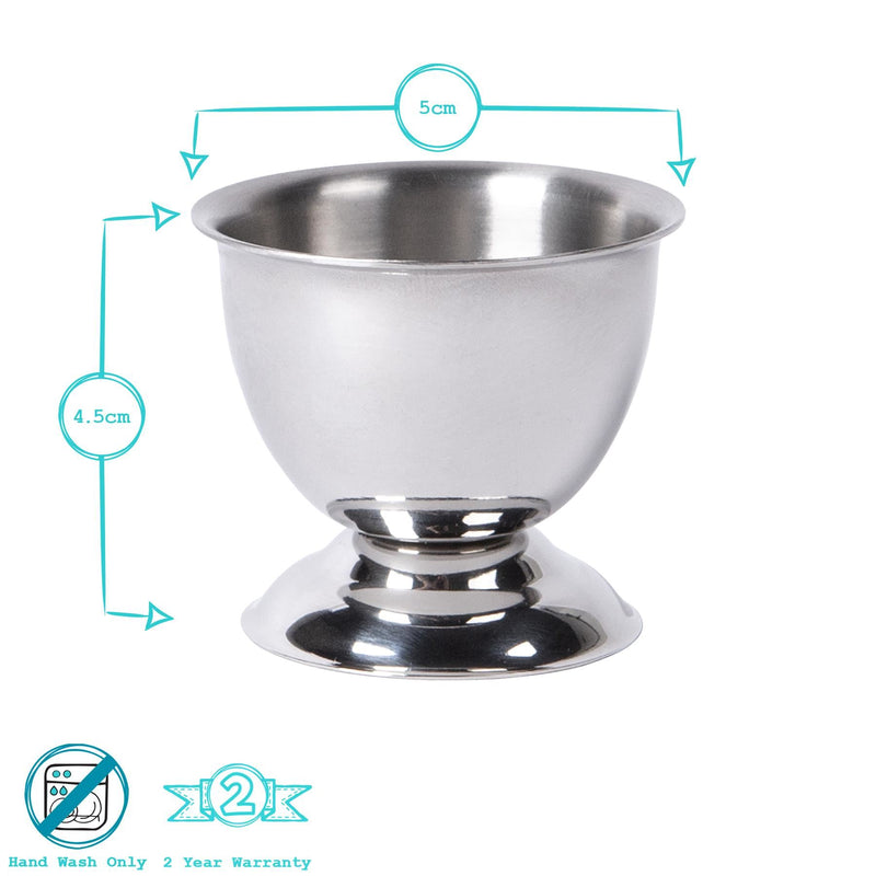 5cm Stainless Steel Egg Cup - By Argon Tableware