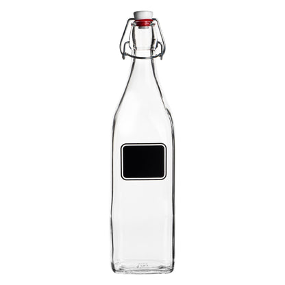 Lavagna Glass Swing Bottle with Chalkboard Label - 1L