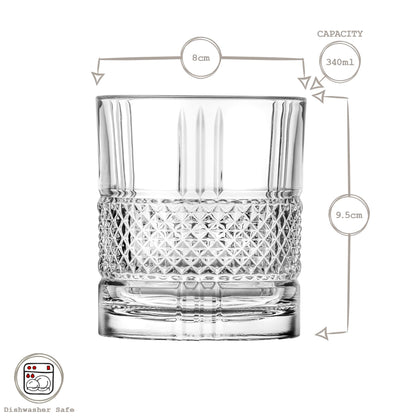 340ml Brillante DOF Whisky Glass