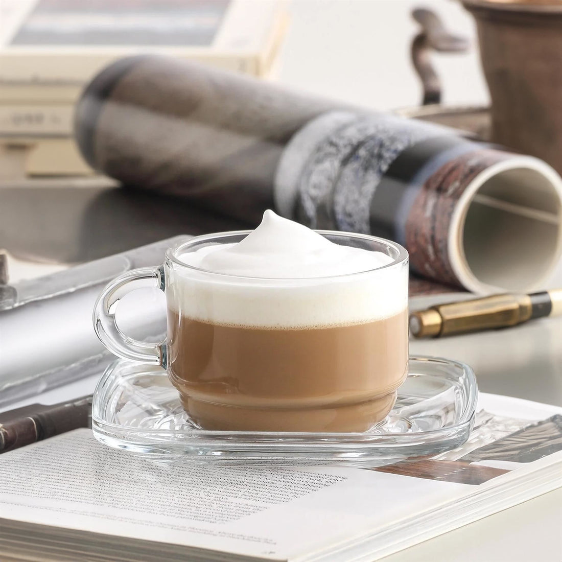 12.5cm Cozy Glass Espresso Saucer