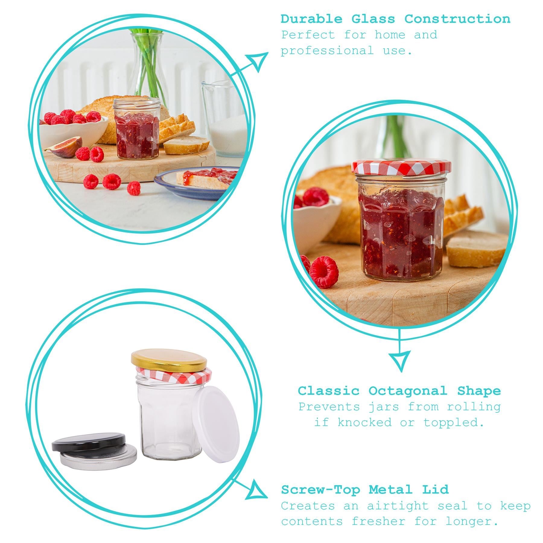 150ml Glass Jam Jar with Lid