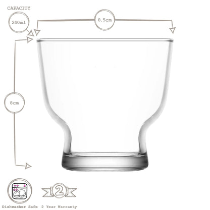 240ml Petit Glass Ice Cream Bowl