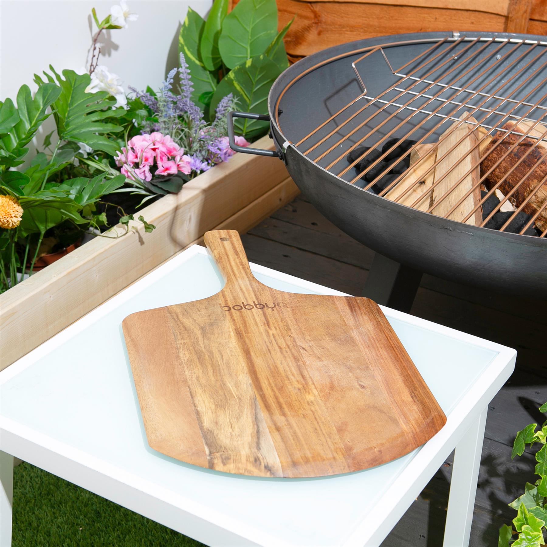 30cm x 50cm Wooden Chopping Board &amp; Handle