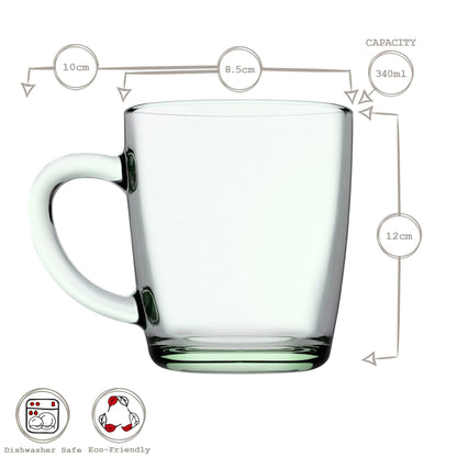 340ml Aware Basic Recycled Glass Mug - Green