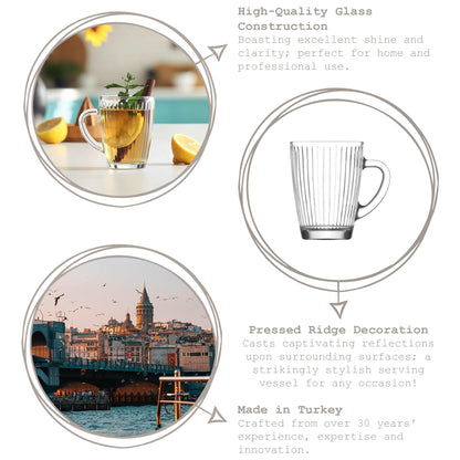 250ml Hestia Glass Mug