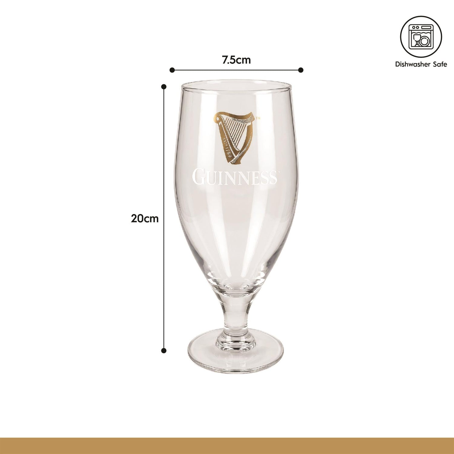 Guinness Stemmed Pint Glass