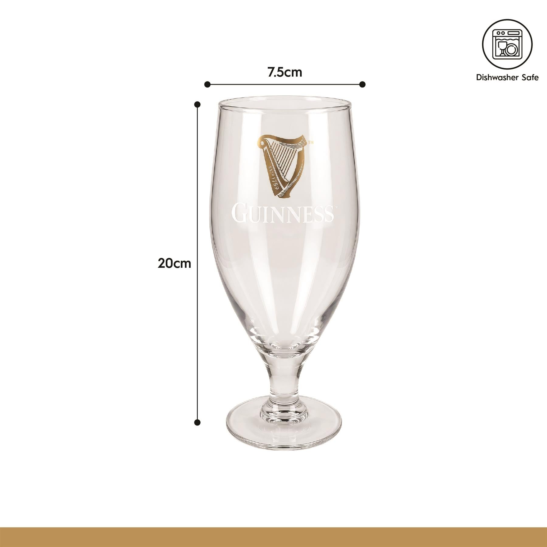 Guinness Stemmed Pint Glass