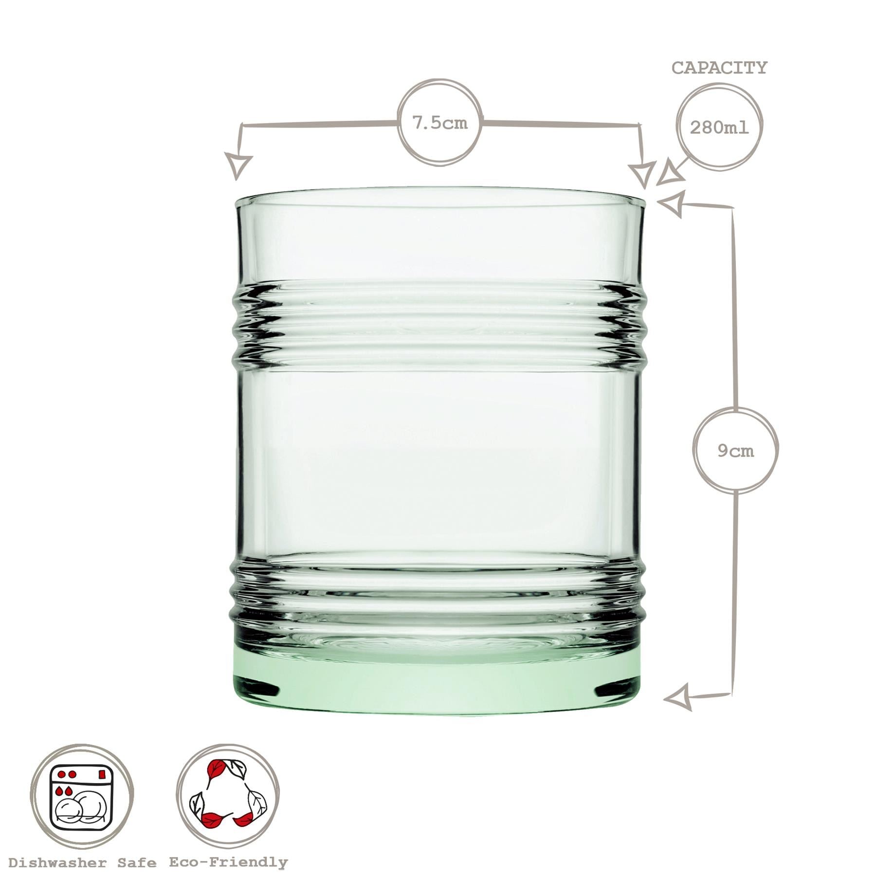 280ml Aware Tincan Recycled Glass Tumbler - Green