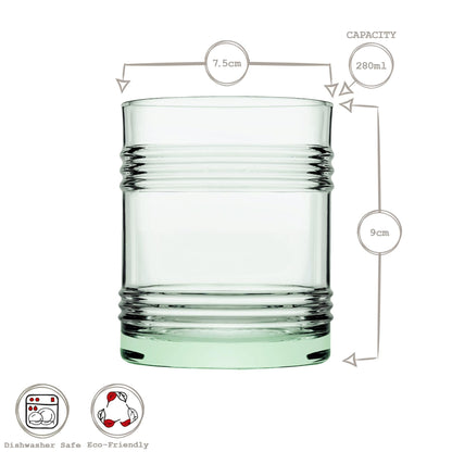 280ml Aware Tincan Recycled Glass Tumbler - Green