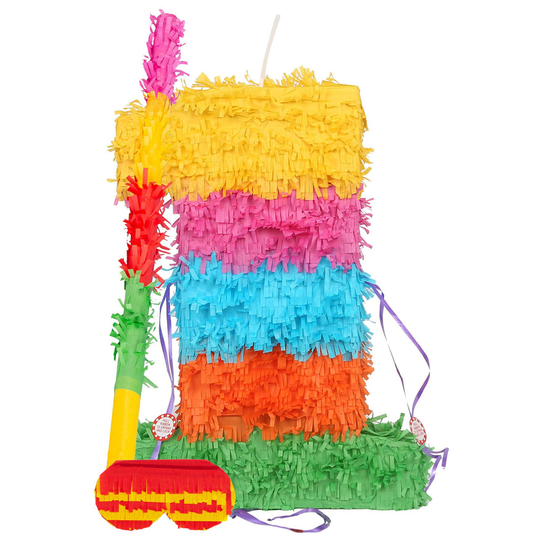 Number 1 Pop-Out Pinata with Stick &amp; Blindfold - Multi Stick