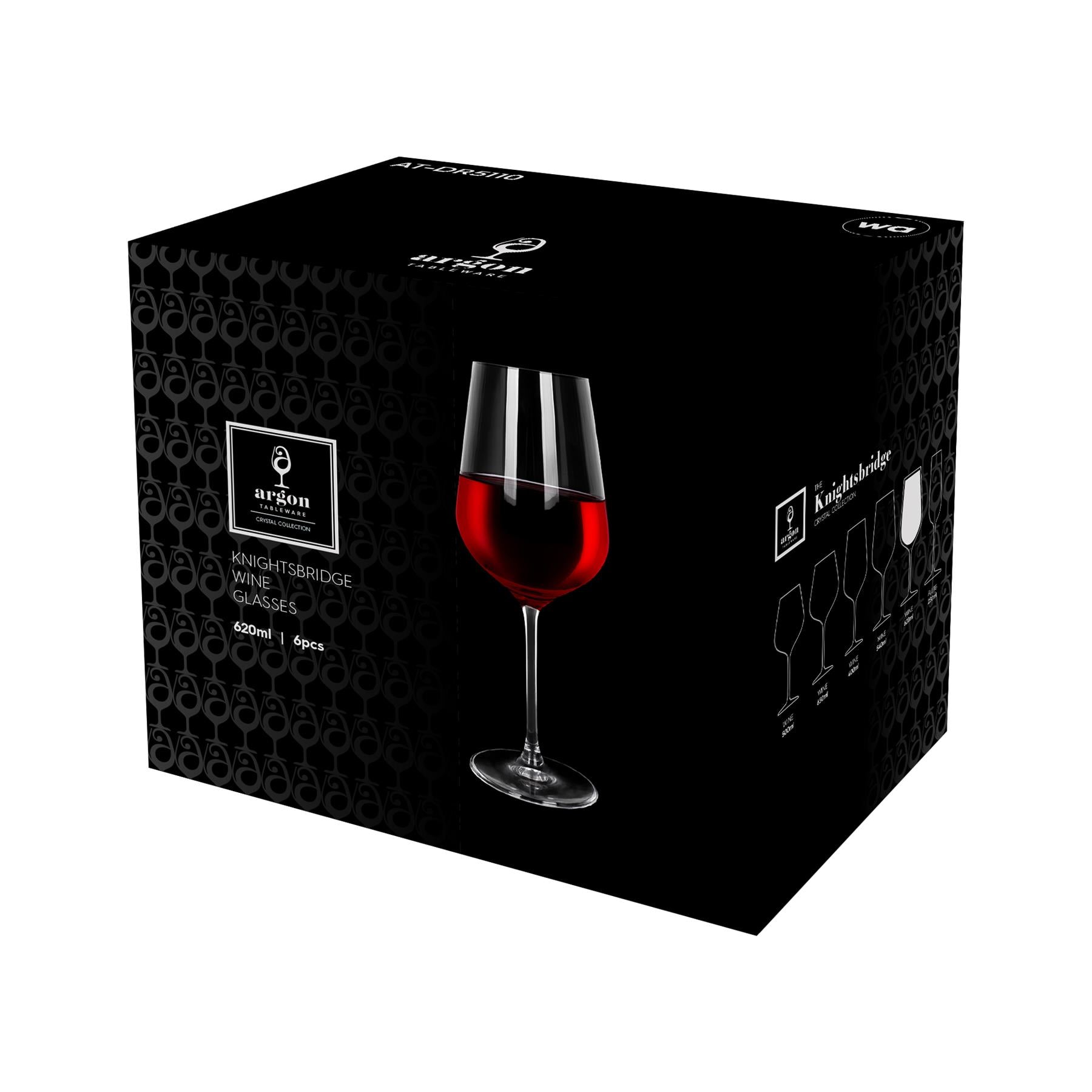 620ml Knightsbridge Crystal Red Wine Glass