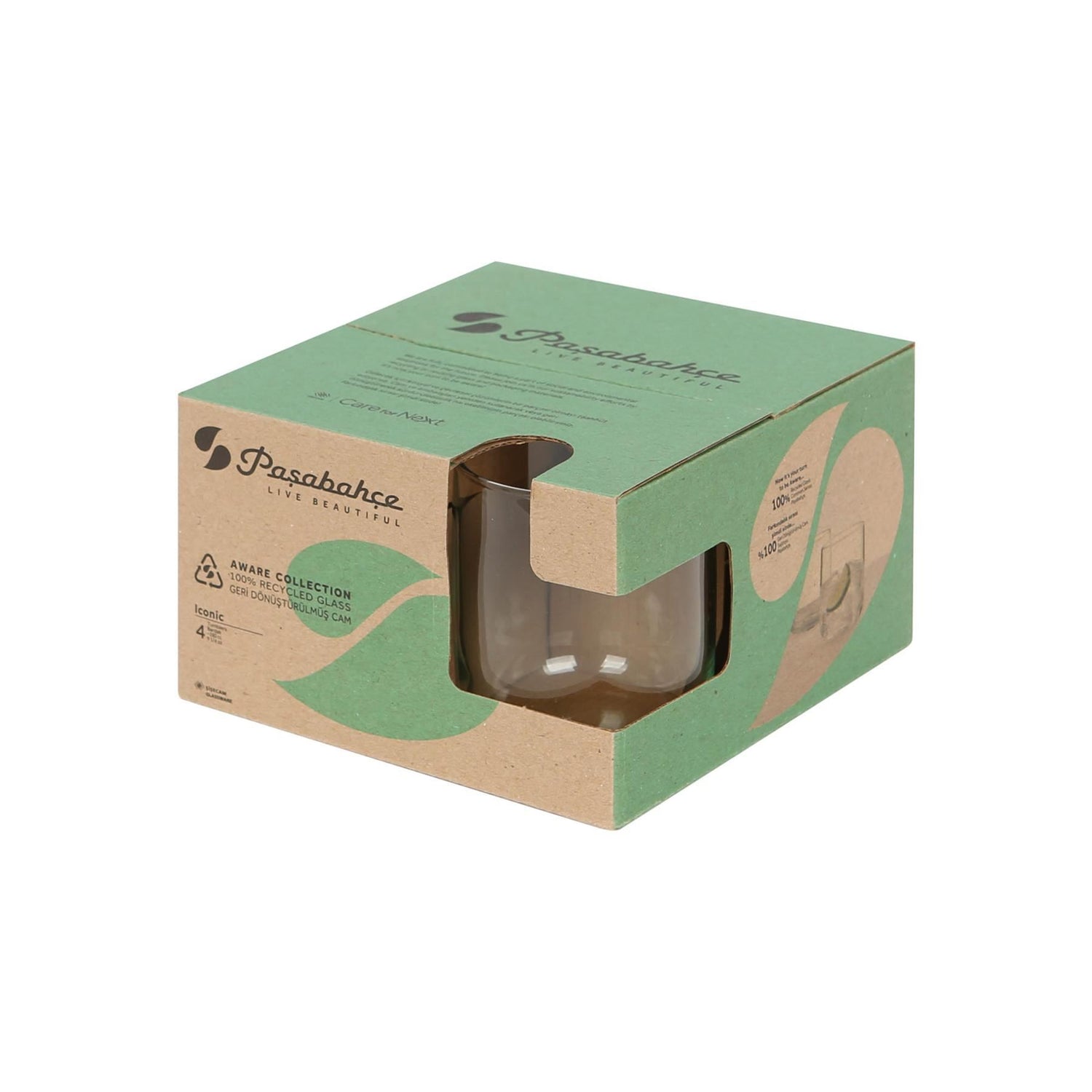 280ml Aware Iconic Recycled Glass Tumbler - Green
