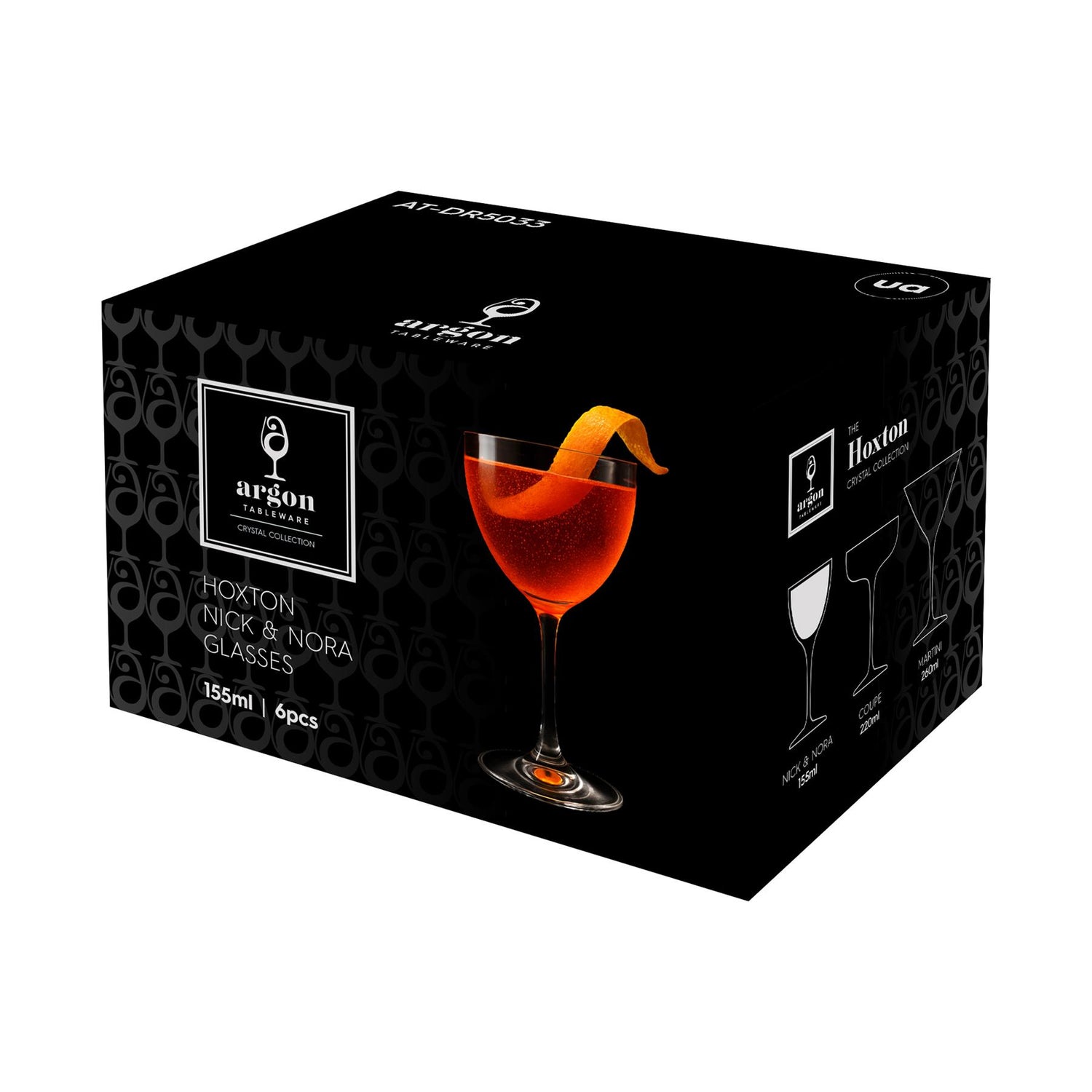 155ml Hoxton Crystal Nick &amp; Nora Glass
