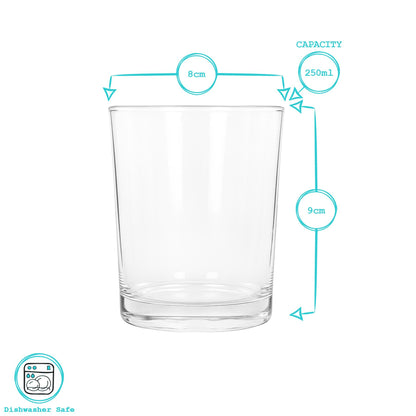 250ml Glass Tumbler