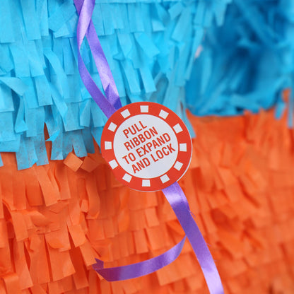 Number 1 Pop-Out Pinata with Blindfold - 35cm x 7.5cm x 50cm