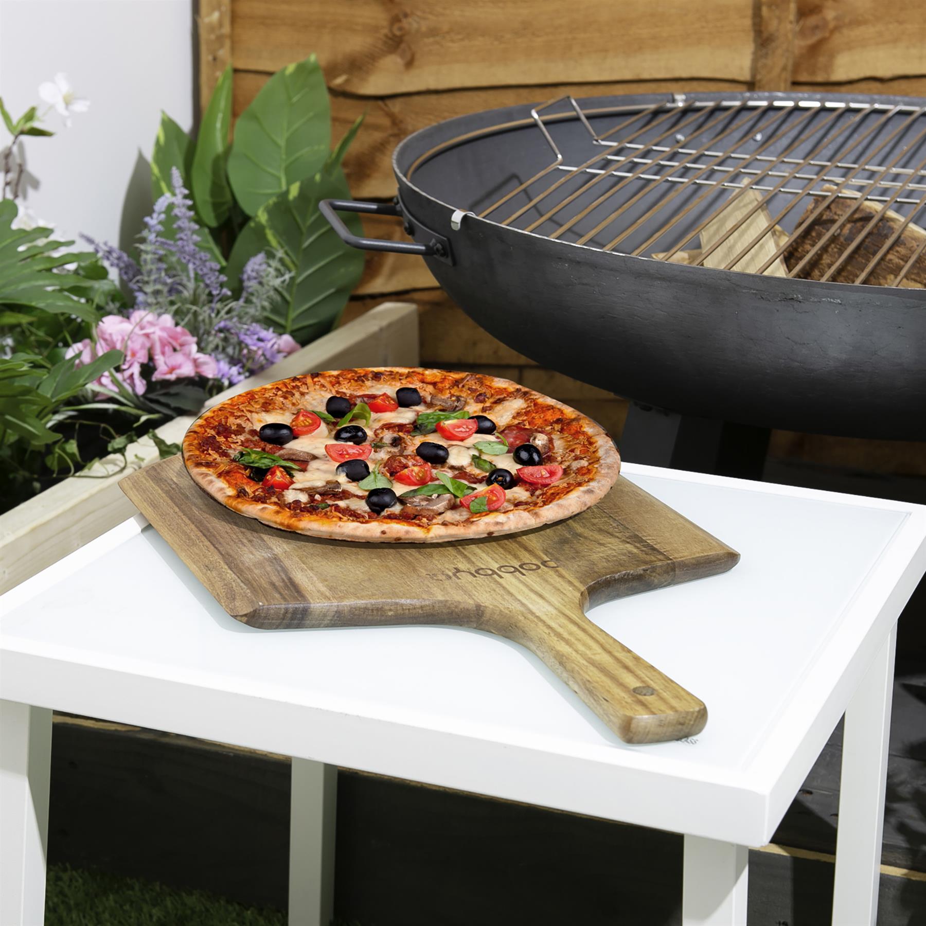 30cm x 50cm Wooden Chopping Board &amp; Handle