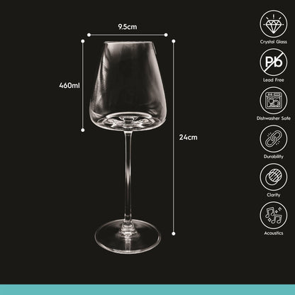 460ml Dulwich Crystal White Wine Glass