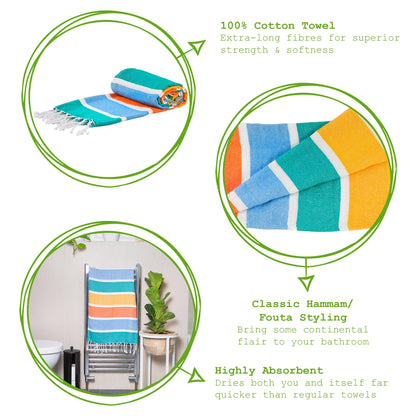 Turkish Cotton Bath Towel - 160cm x 90cm