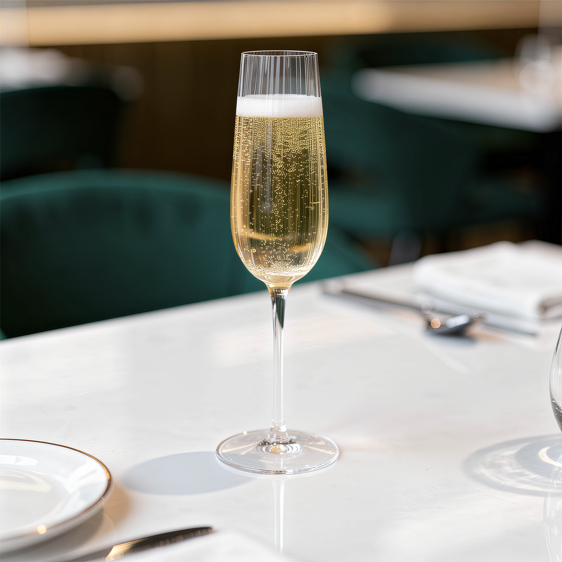 240ml Kensington Optic Crystal Champagne Flute