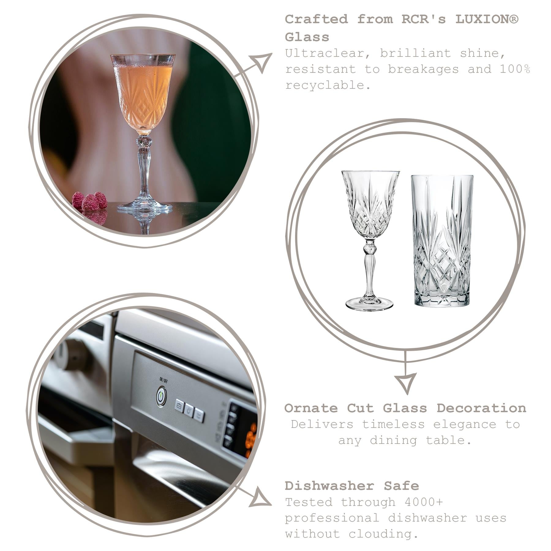 160ml Melodia Glass Champagne Saucer