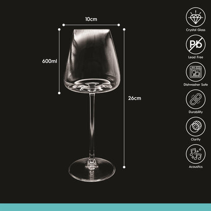 600ml Dulwich Crystal Rosé Wine Glass