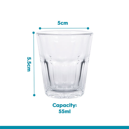 55ml Panelled Shot Glass