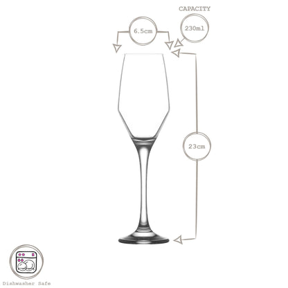 230ml Ella Glass Champagne Flute