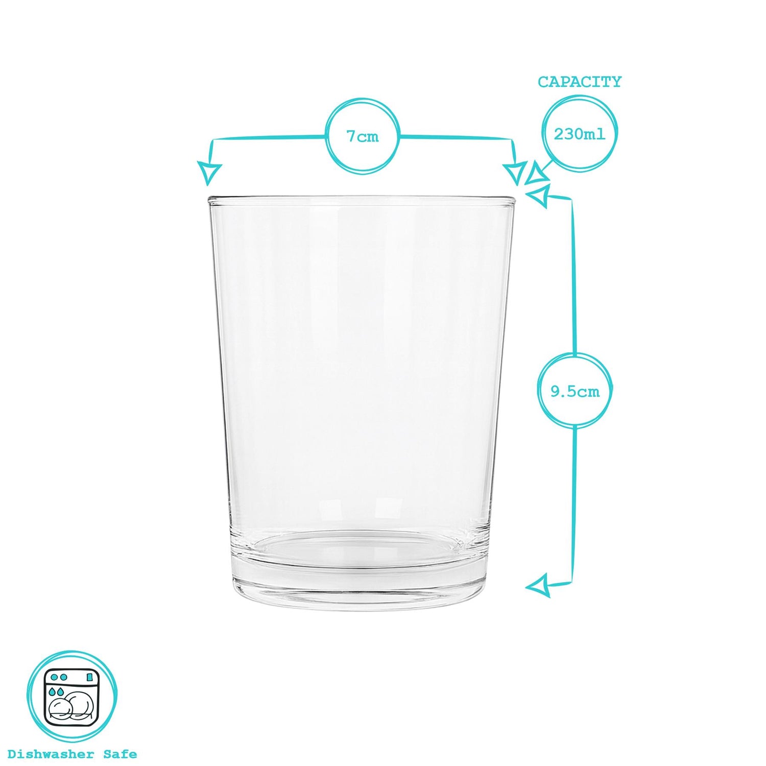230ml Glass Tumbler