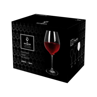650ml Mayfair Crystal Red Wine Glass