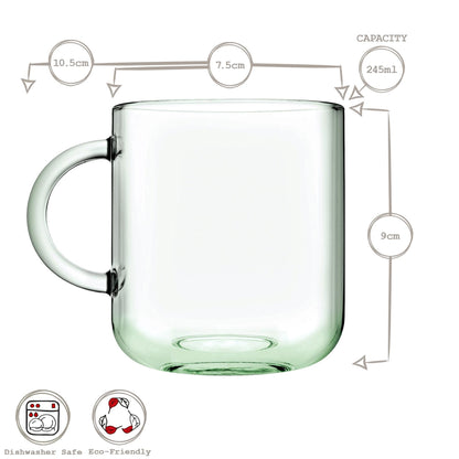 245ml Aware Iconic Recycled Glass Mug - Green