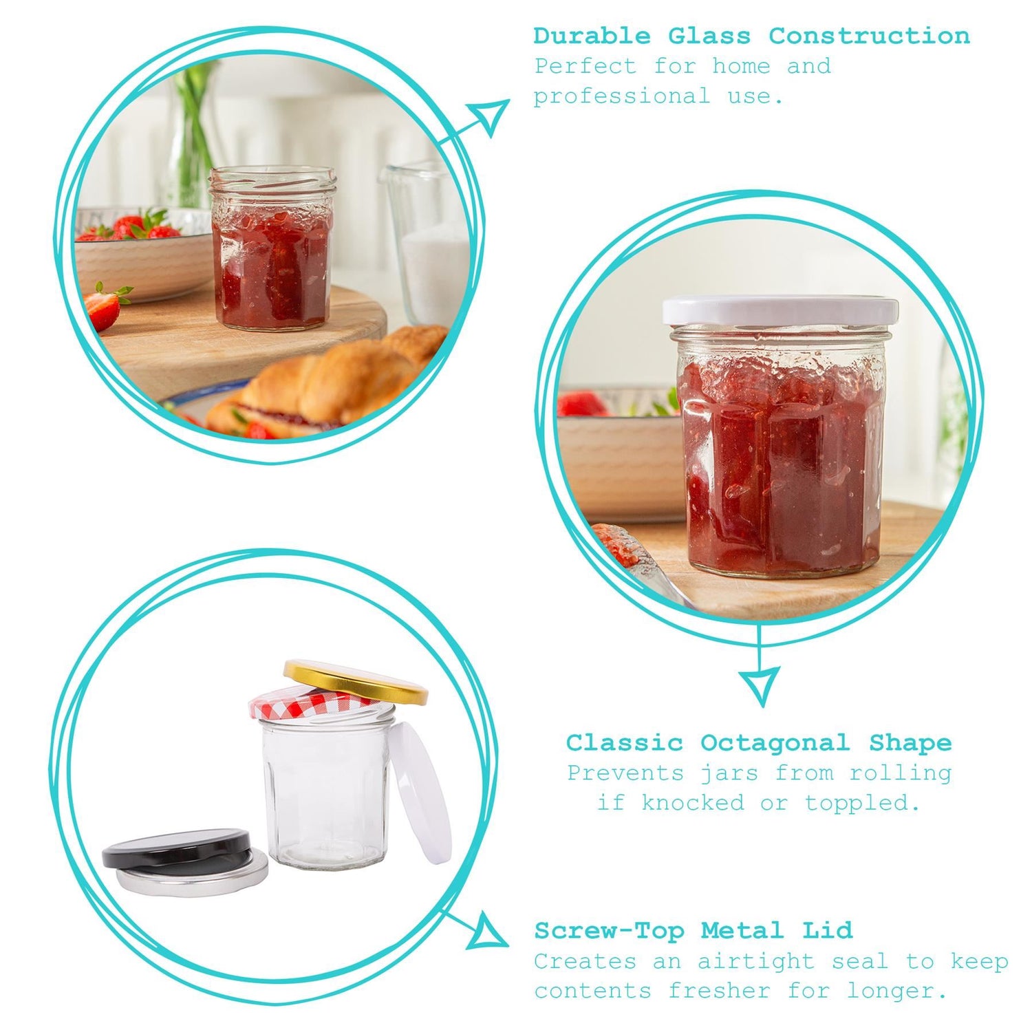 250ml Glass Jam Jar with Lid