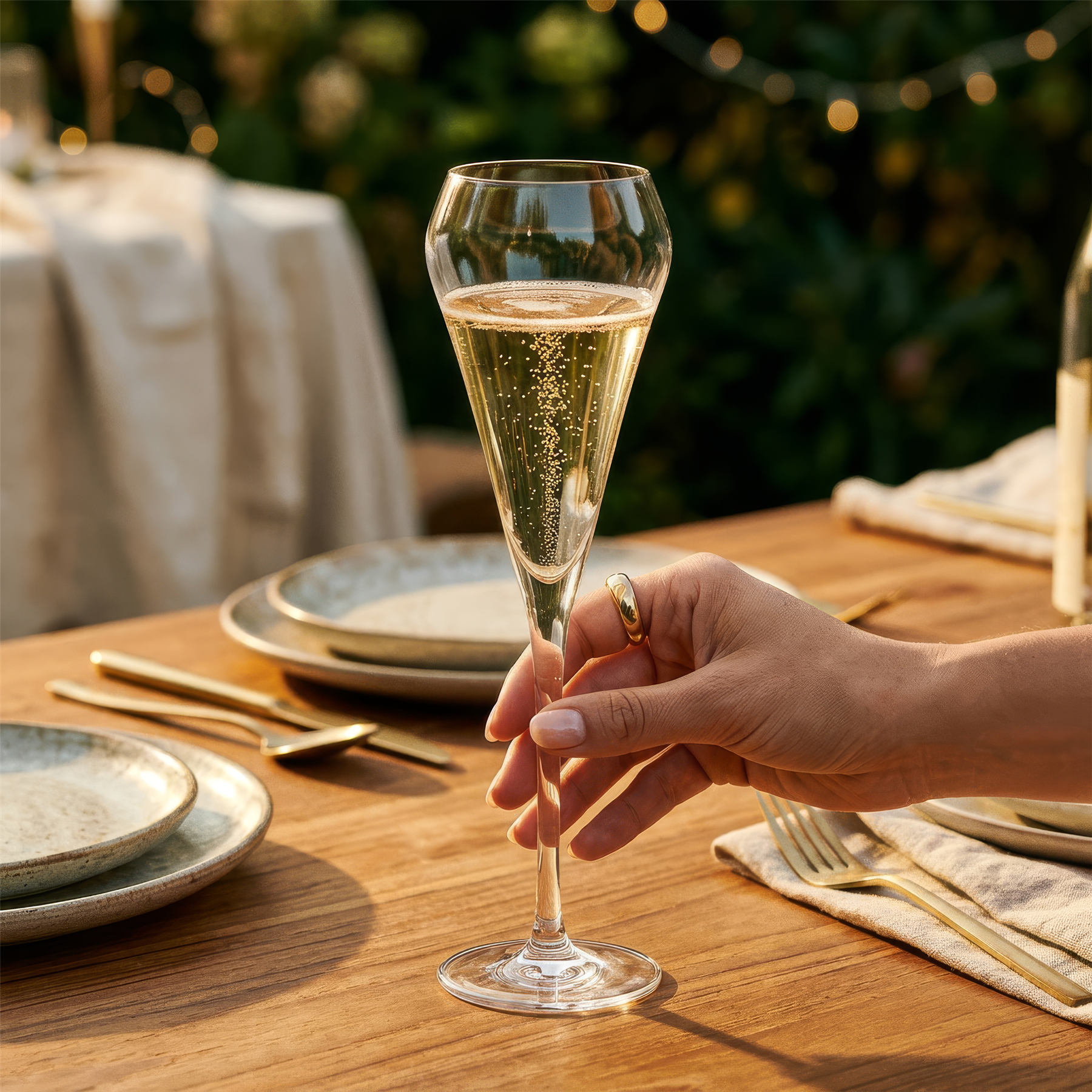 230ml Hoxton Crystal Champagne Flute