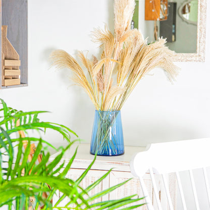 3.5L Jebel Recycled Glass Vase - Blue