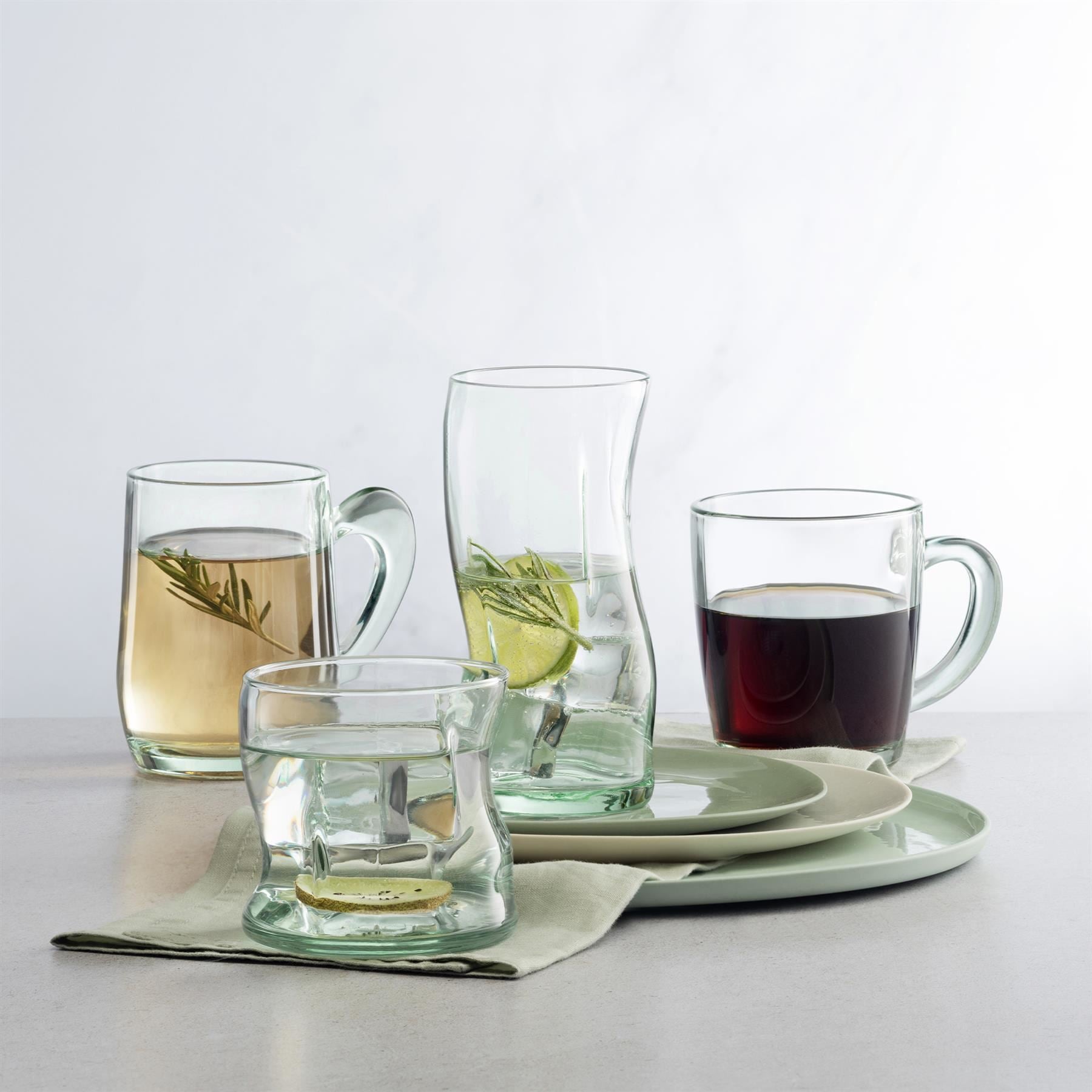 340ml Aware Basic Recycled Glass Mug - Green