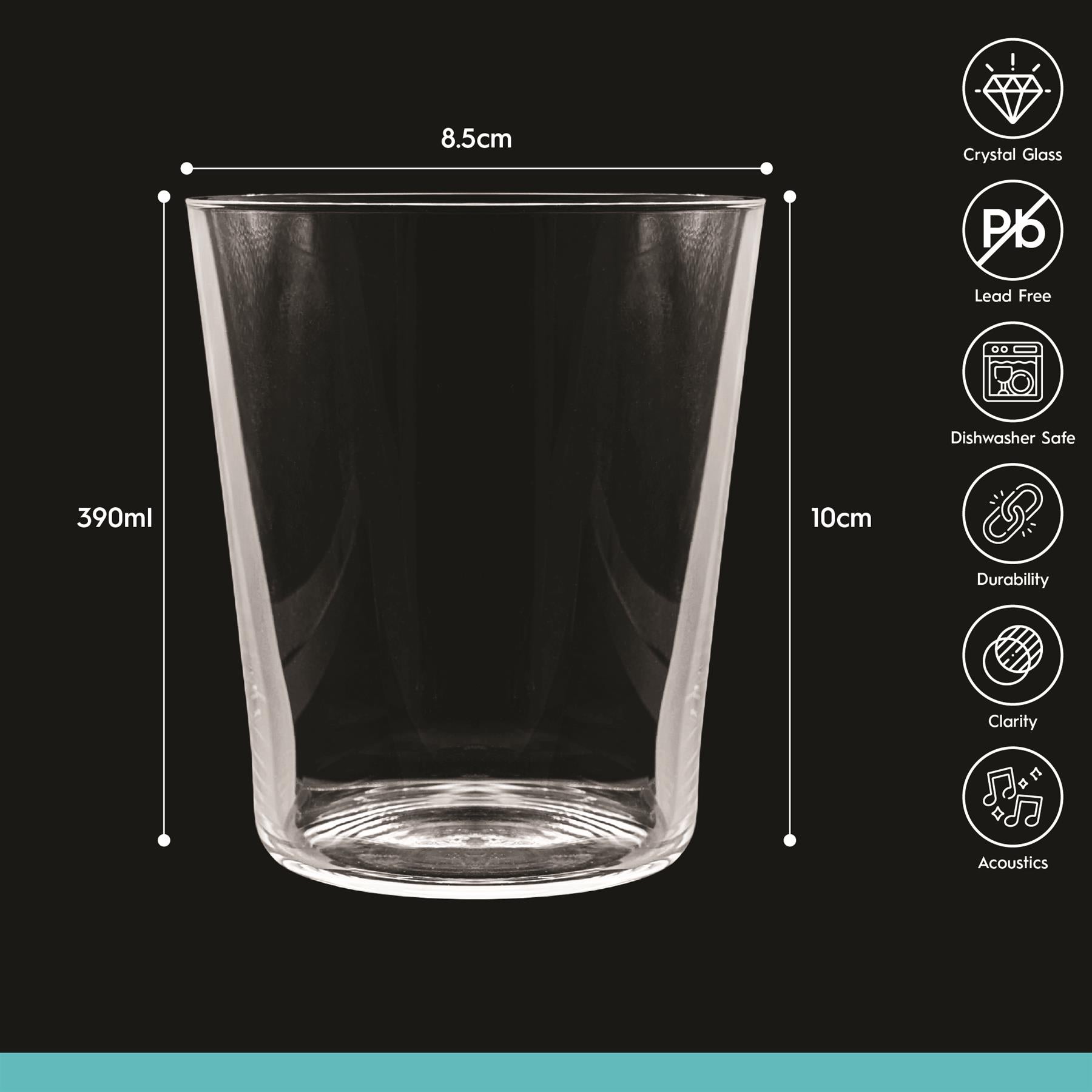 390ml Hoxton Crystal Tumbler