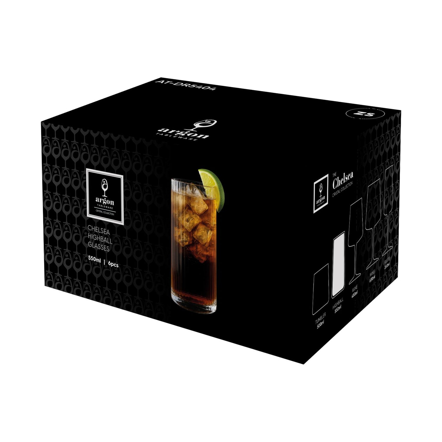 550ml Chelsea Optic Crystal Highball Glass