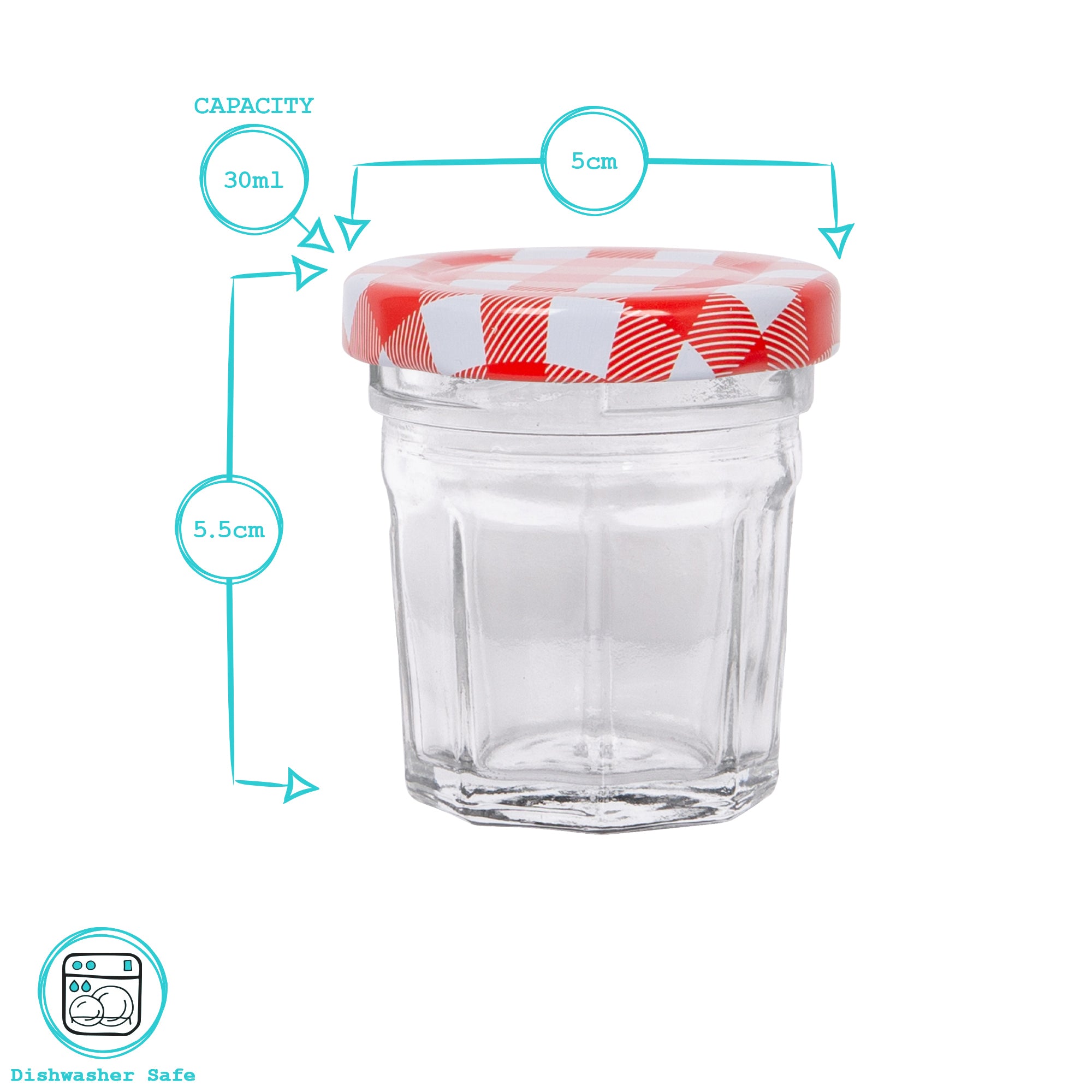 30ml Glass Jam Jar with Lid