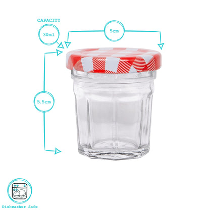 30ml Glass Jam Jar with Lid
