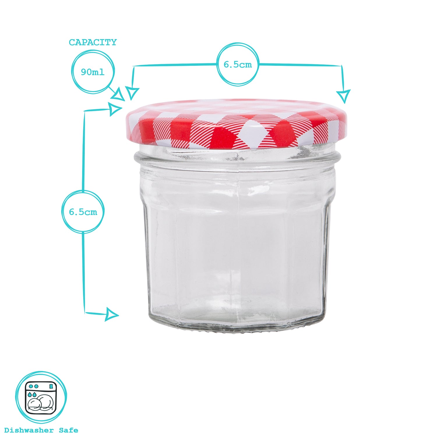 90ml Glass Jam Jar with Lid