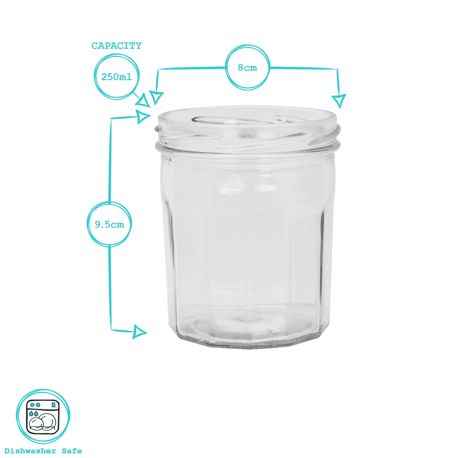 250ml Glass Jam Jar