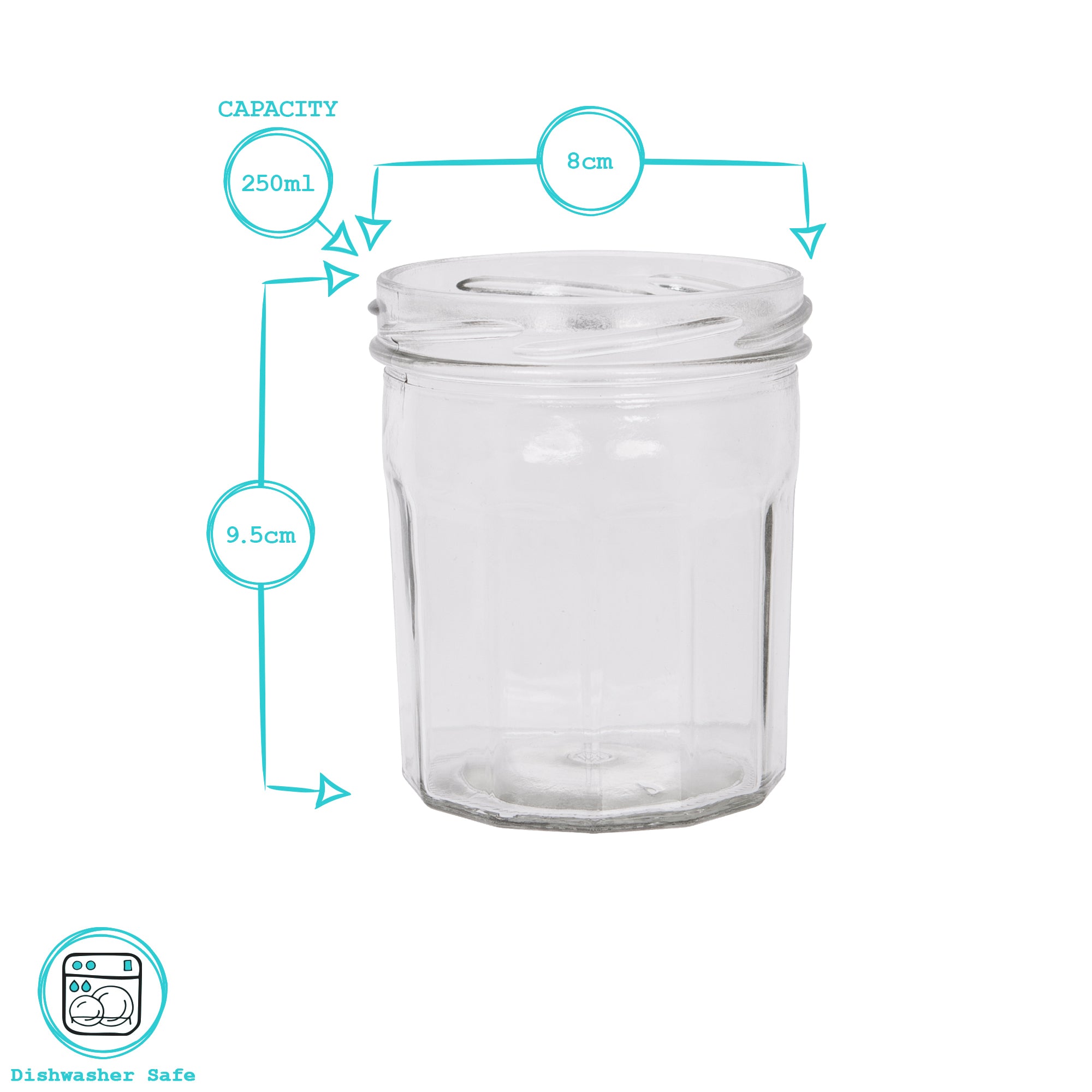 250ml Glass Jam Jar