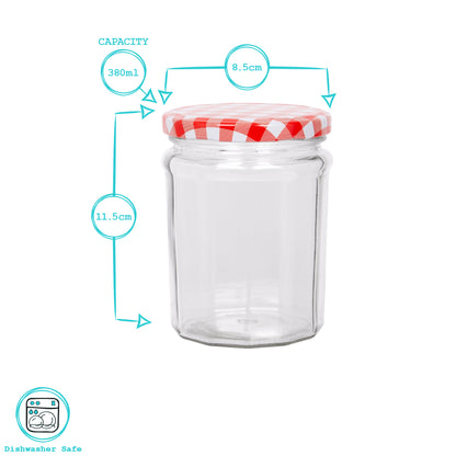 380ml Glass Jam Jar with Lid