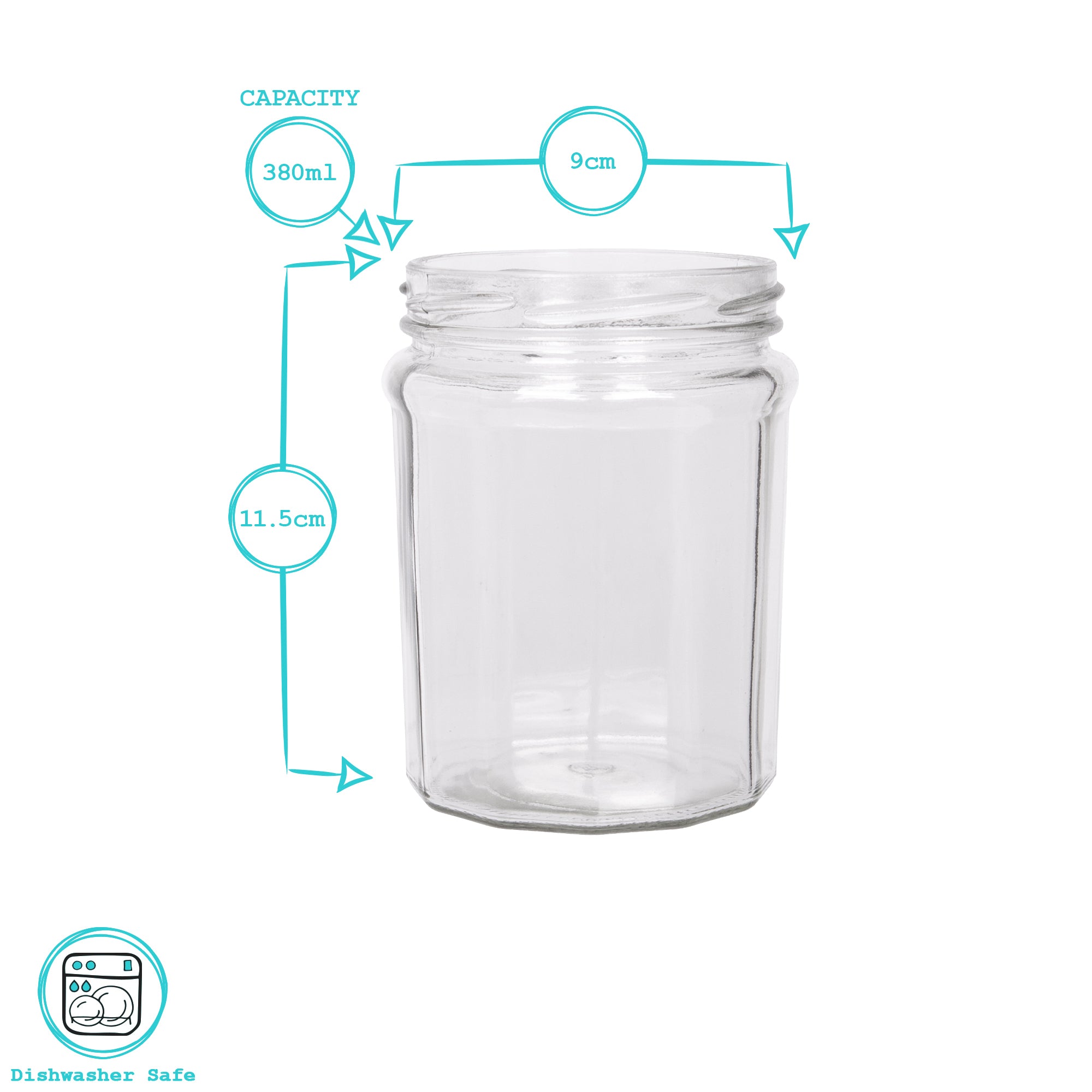380ml Glass Jam Jar