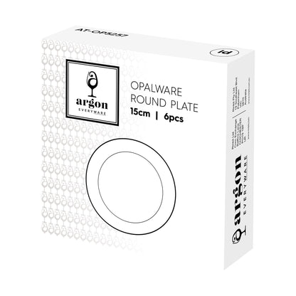 Round Opalware Side Plate - 15cm - White