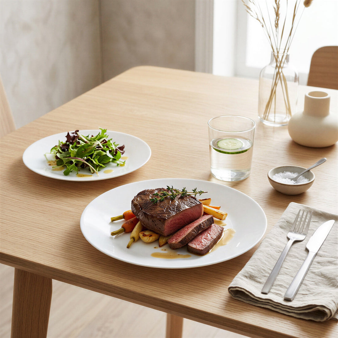 Round Opalware Dinner Plate - 25cm - White